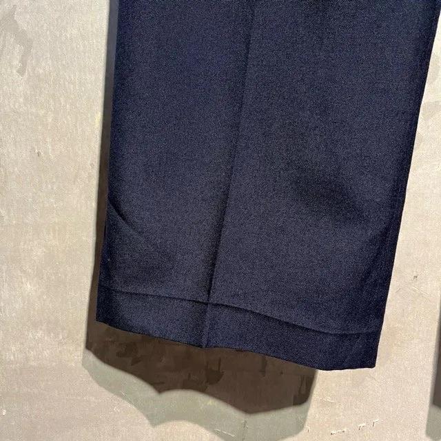 YSL イヴ サンローラン スラックス パンツ 紺 ネイビー