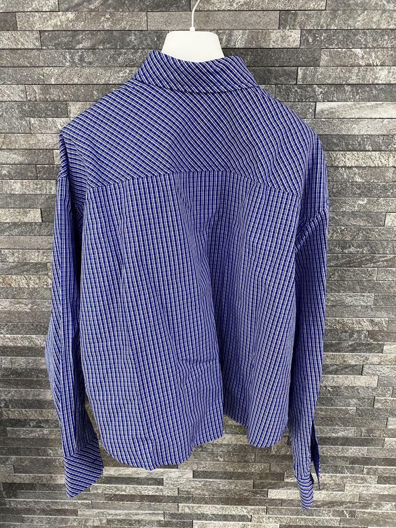 新品タグ付き fashiru bias pocket check shirt