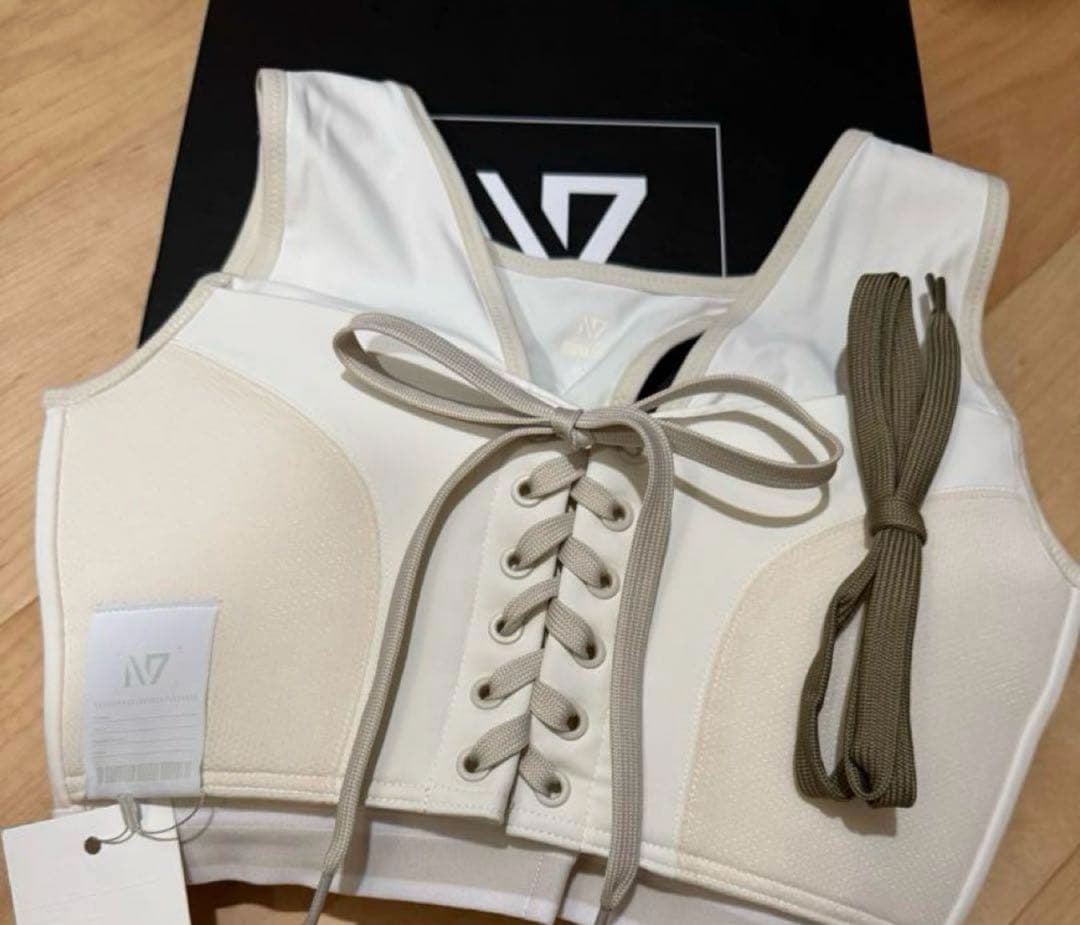 N7 ひなちゃんねる スポーツブラ ホワイト SIZE