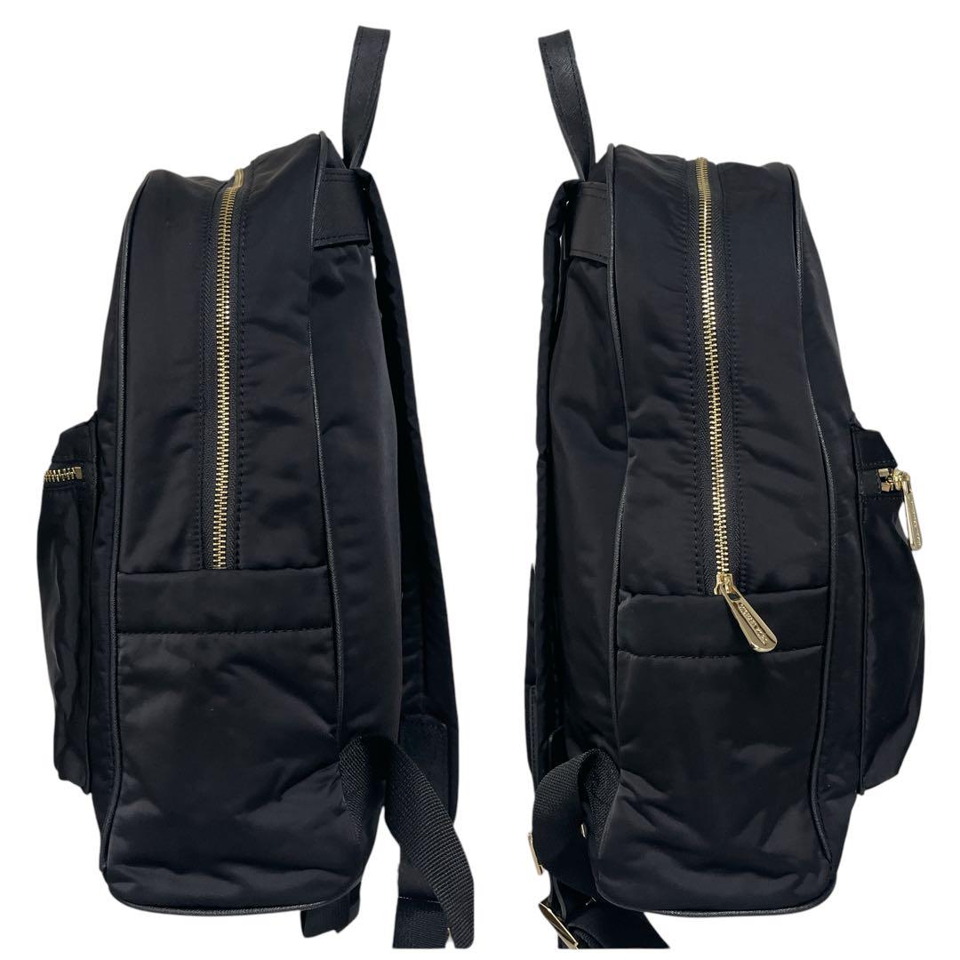 希少 美品 マイケルコース リュック バックパック ロゴ ブラック 黒 ナイロン