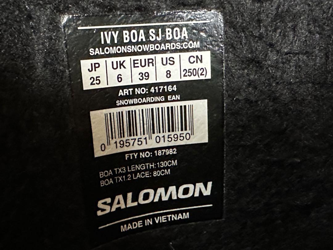 SALOMON IVY BOA SJ  スノーボードブーツ JP 25センチ
