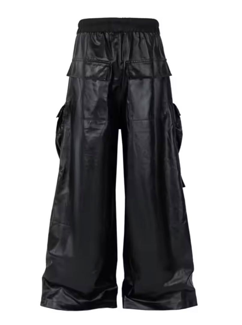 rick owens リックオウエンス 風 カーゴパンBLACKRISTS