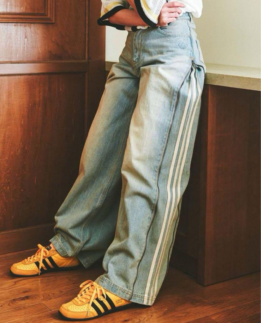 【新作】adidas DENIM ZIP PANT Size 32 JX9210