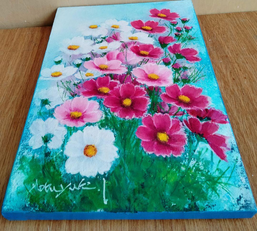 油絵　森のカムイ（シマフクロウ)Ｆ4 洋画家 池畠史幸 新作肉筆画 油絵 秋 桜 洋画家・池畠 史幸 新作真筆画 - メルカリ
