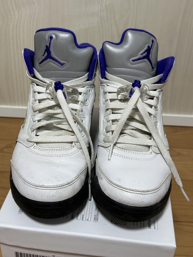 Air Jordan 5 ホワイト/ブラック/ダークコンコルド