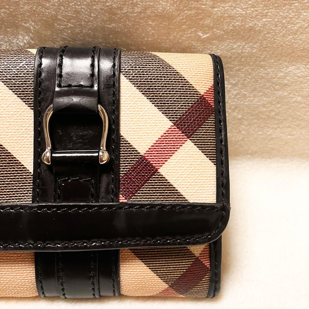 BURBERRY ノバチェック〔ギガ〕柄 三つ折り財布