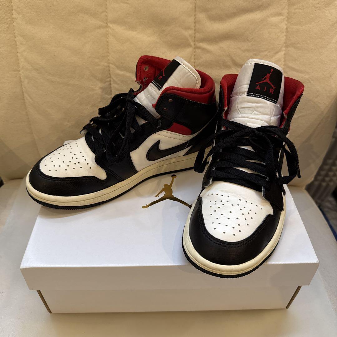 【 美品 】 NIKE AIR JORDAN 1 MID 女性用 24cm