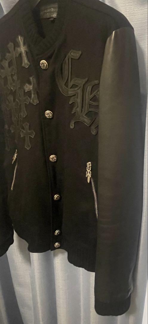 クロムハーツ　CHROME HEARTS レターマン　スタジャン　size M