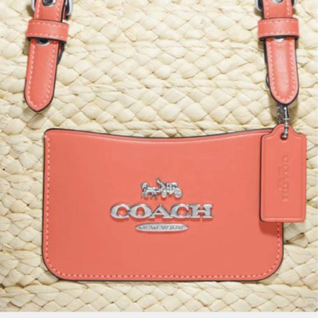 タグ付新品　COACH 2wayバッグ　スモールトート　かごバック