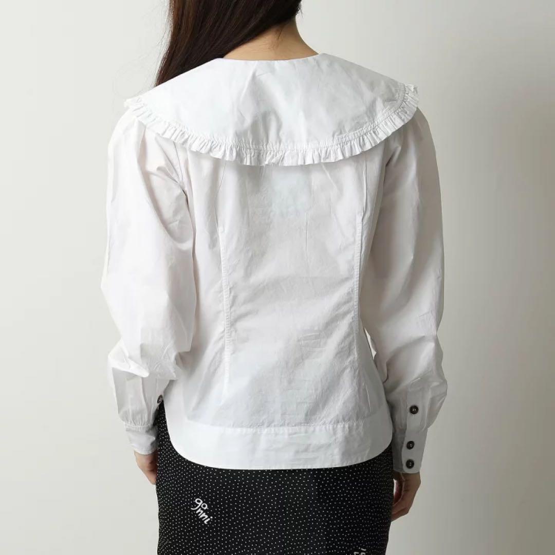 GANNI ブラウス ホワイト 36サイズ レディース 美品
