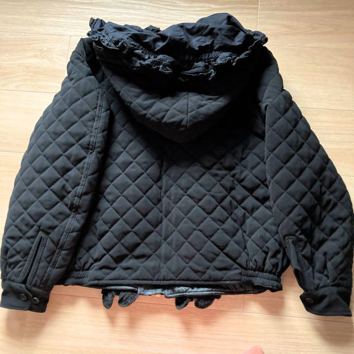ブラック系,FREE SIZE【値下げ】ワンダフルワールド フリルフード付き ...