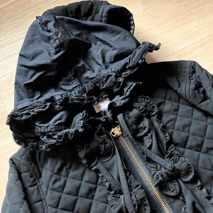 ブラック系,FREE SIZE【値下げ】ワンダフルワールド フリルフード付き ...