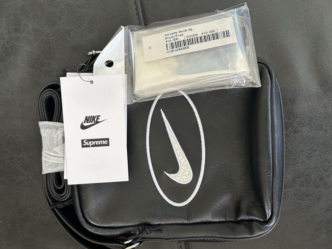 Supreme x Nike Leather Shoulder Bag 黒　新品