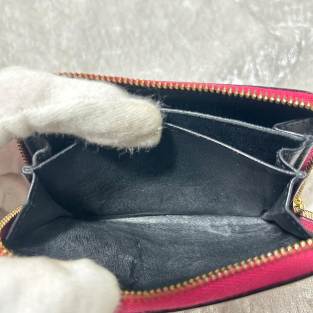 LOEWE ロエベ ミニウォレット カードケース ラウンドファスナー 財布 希少 画像16