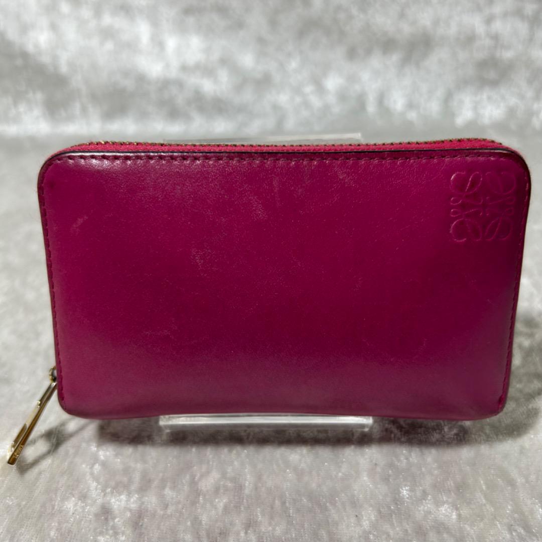 LOEWE ロエベ ミニウォレット カードケース ラウンドファスナー 財布 希少 画像2