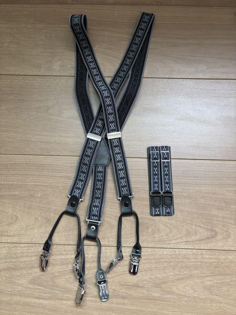 黒 メンズ サスペンダー アームバンド 新品
