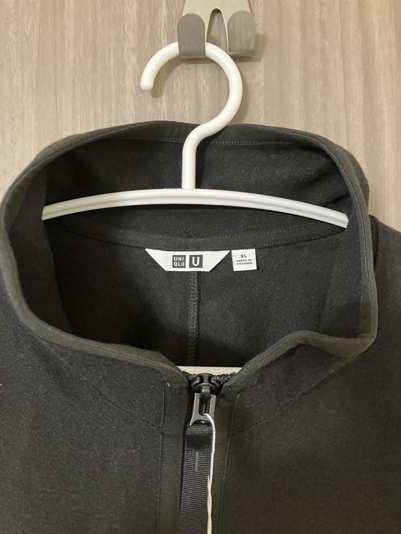 【完売】新品UNIQLO U ブラッシュドジャージーブルゾン L ダークグレー 2024aw ユニクロU