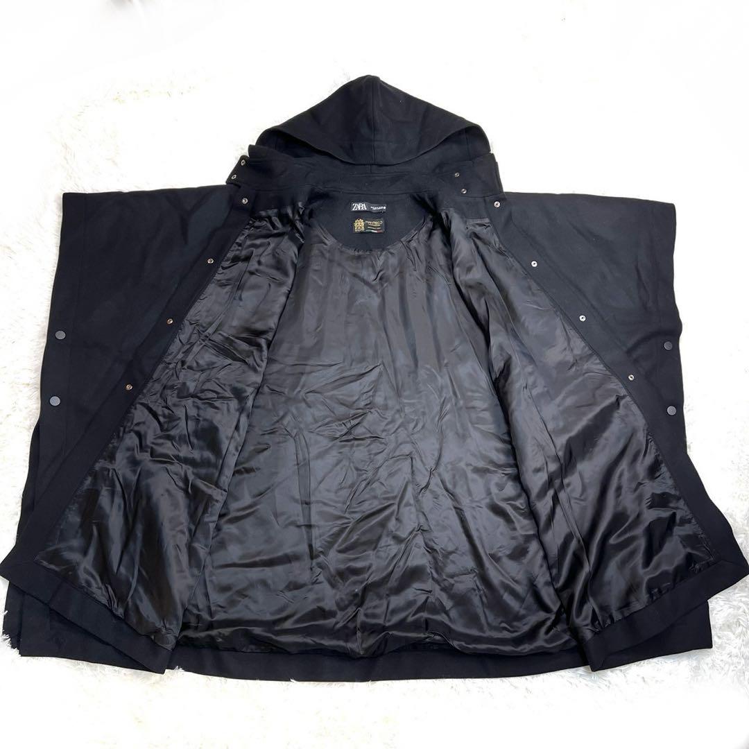 【未使用級】ZARA LIMITED EDITION ウール混ケープコート M