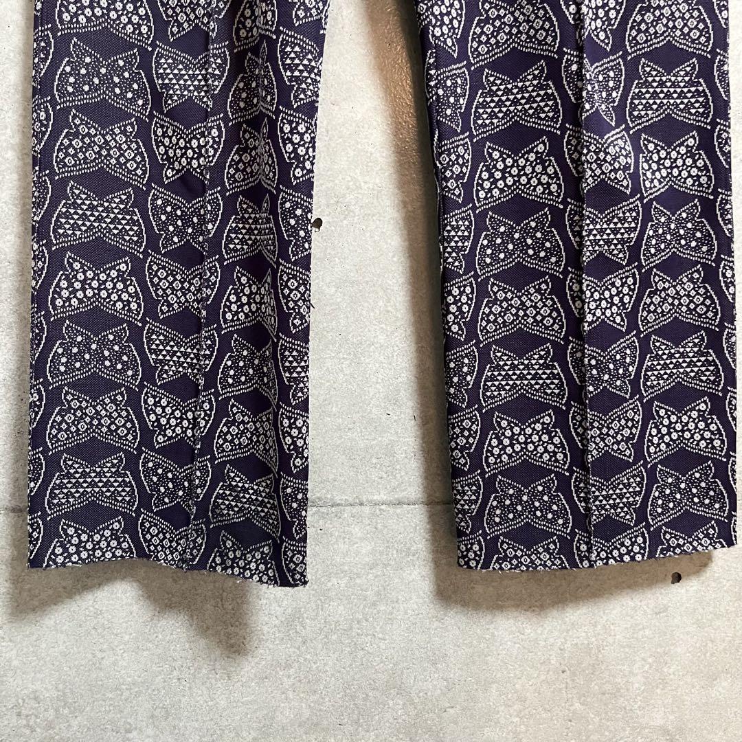 needles ニードルス 19ss パピヨン 総柄 トラックパンツ パープル
