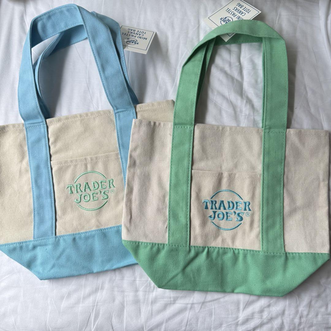 TRADER JOE'S ミニトートバッグ 4個セット TRADER JOE'S トレジョ ミニトートバッグ 4色セット