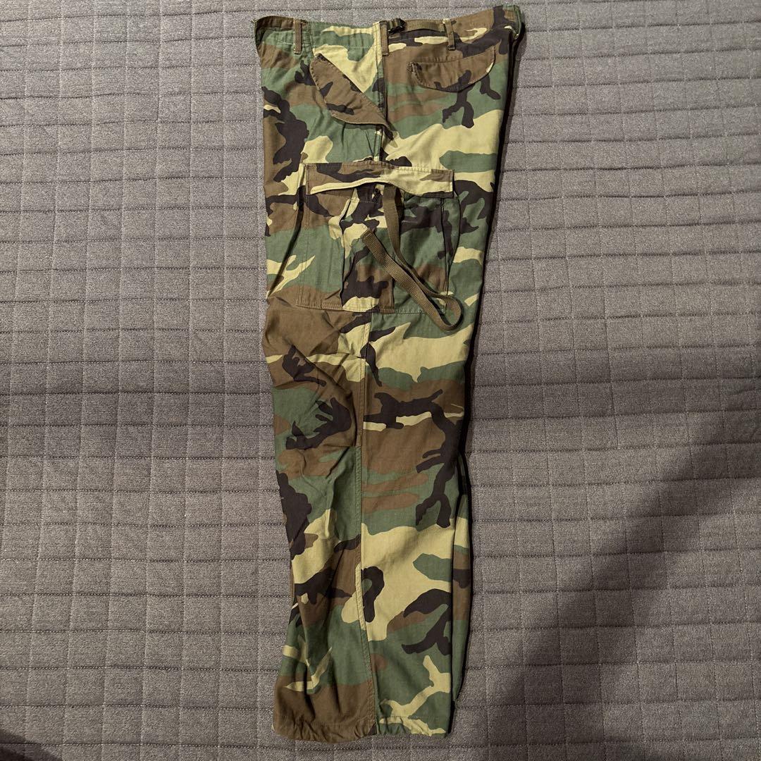 米軍実物 アルミ カーゴパンツ トラウザー ウッドランドカモ 鬼