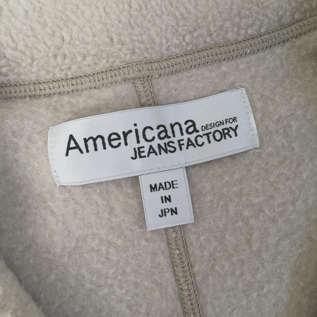 直販特別価格 ① Americana ハーフスナップ フリース プルオーバー ベージュ です♡