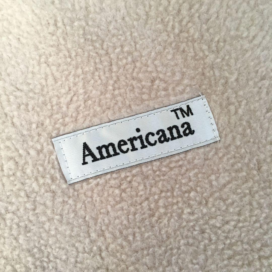 直販特別価格 ① Americana ハーフスナップ フリース プルオーバー ベージュ です♡