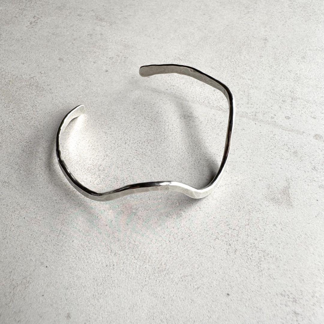 ヴィンテージ！Silver Wavy Curve ブレスレット