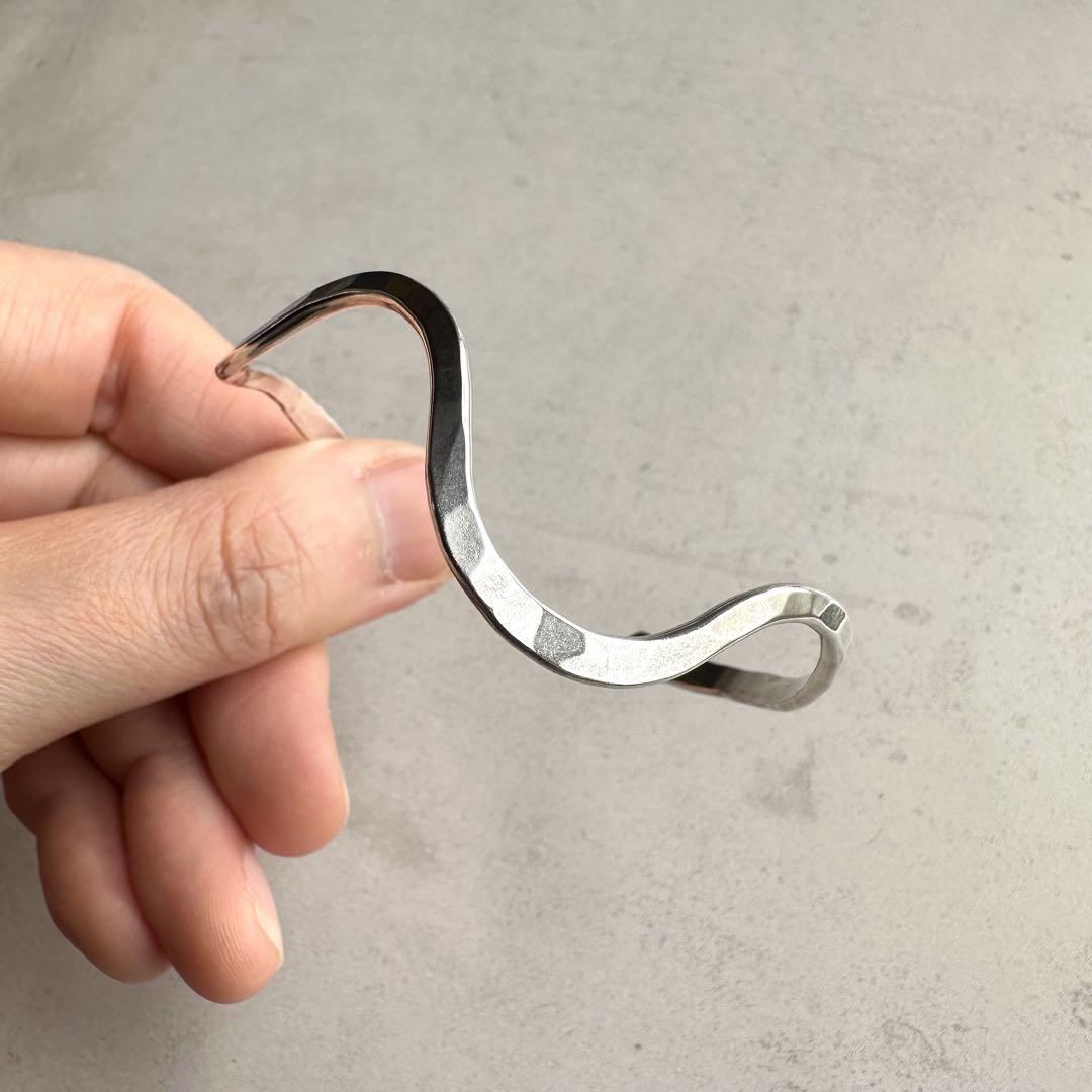ヴィンテージ！Silver Wavy Curve ブレスレット