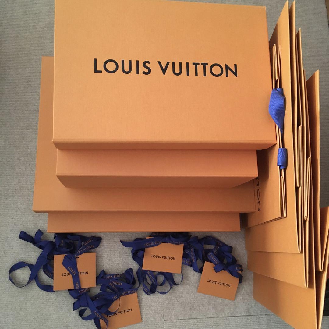 ルイヴィトンLOUIS VUITTON ショッパー&箱&リボン&メッセージカード