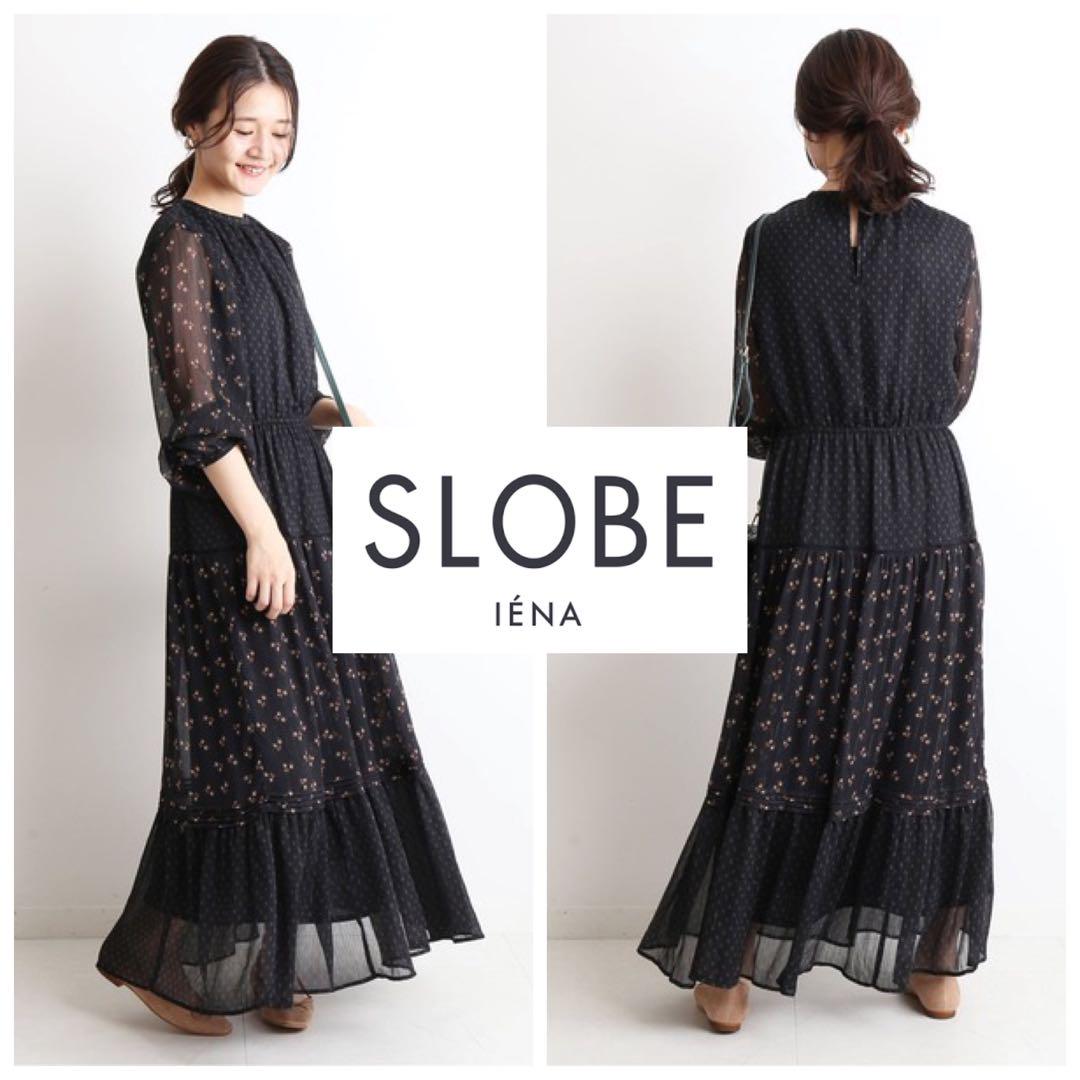 SLOBE IENA SPRINTEX マルチパターンティアードワンピース