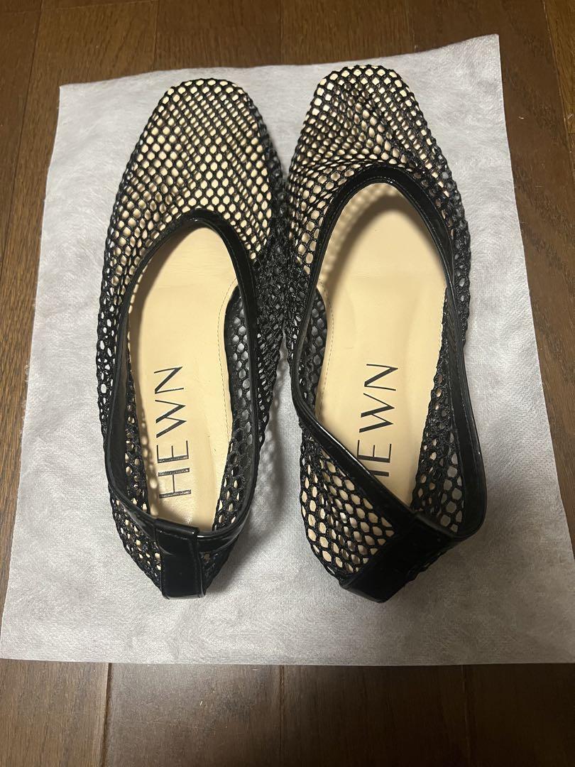 ＜HEWN＞SQ MESH フラットシューズ