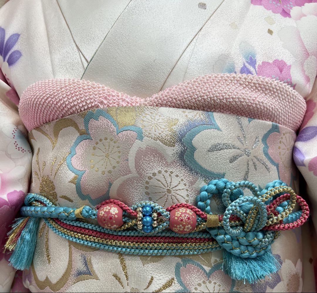 振り袖 フルセット 長襦袢付 やまと謹製 金彩 刺繍入り おまけ付