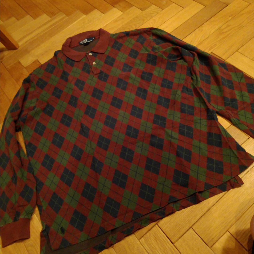 Polo by Ralph Lauren ダイヤモンド柄ポロシャツ XL