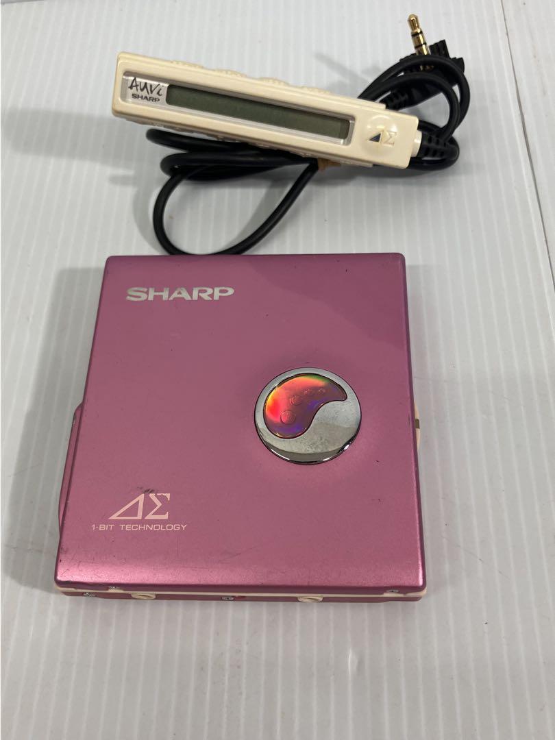 MDプレイヤー SHARP ピンク　電池付き Amazon.co.jp: SHARP アウビィ MD-DS55-P 1ビットポータブルMD