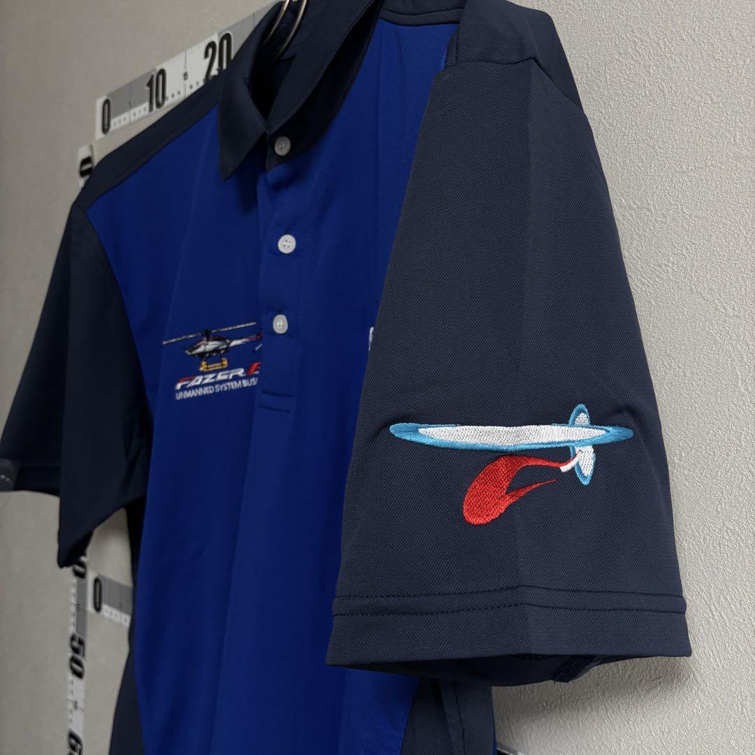 美品 ヤマハ レーシング YAMAHA ヤマハ発動機 ポロシャツ フ青紺