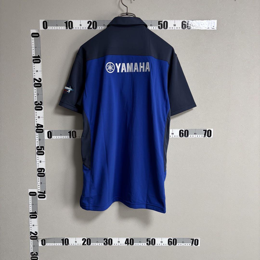美品 ヤマハ レーシング YAMAHA ヤマハ発動機 ポロシャツ フ青紺 XL 美品 ヤマハ レーシング YAMAHA ヤマハ発動機 ポロシャツ フ青紺