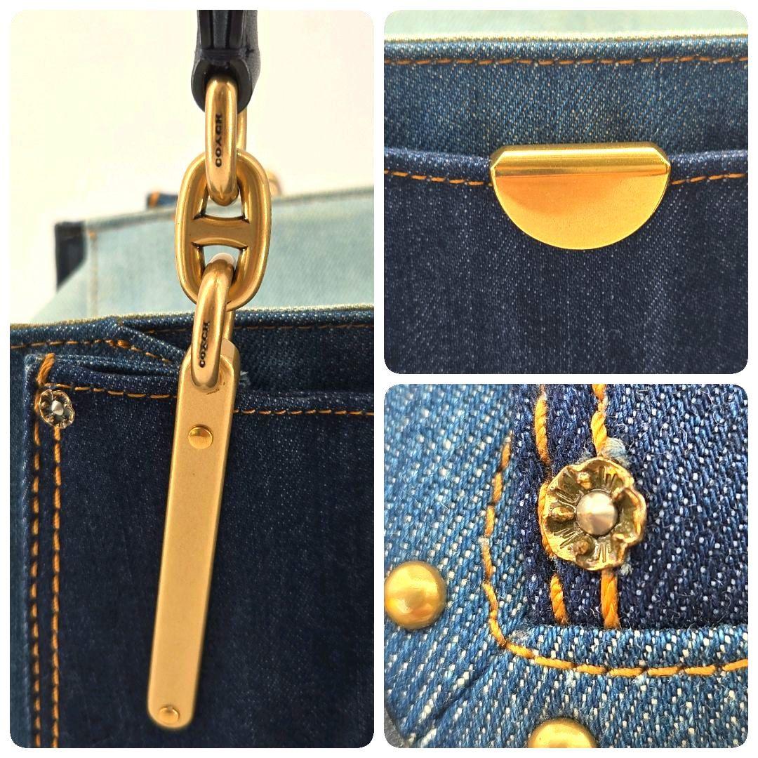 美品 COACH コ-チ ドリーマ- デニムショルダーバッグ 2way 美品 COACH コ-チ ドリーマ- デニムショルダーバッグ 2way