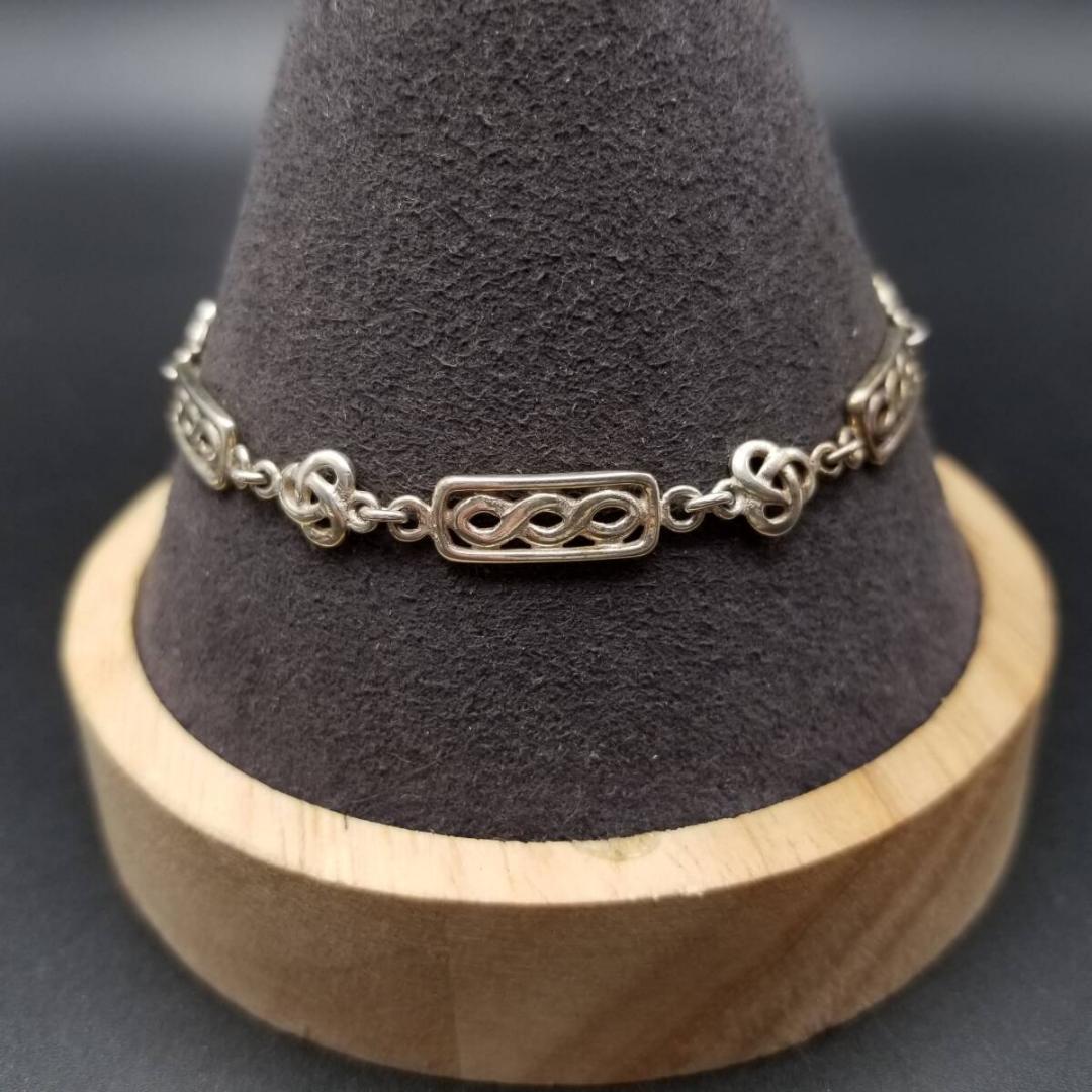 人気ショップ ケルトノット 結び パネルチェーン 925 シルバー ヴィンテージ アクセサリー