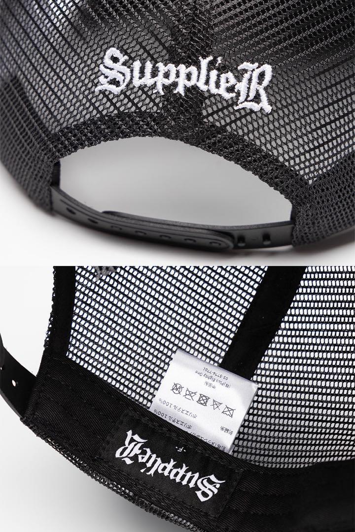 帽子 Fleur Leather Patch Mesh Cap