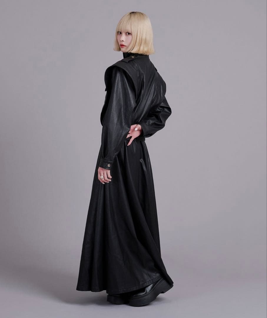 favclo. レザー ジャケット スカート ライダース セットアップ 韓国系