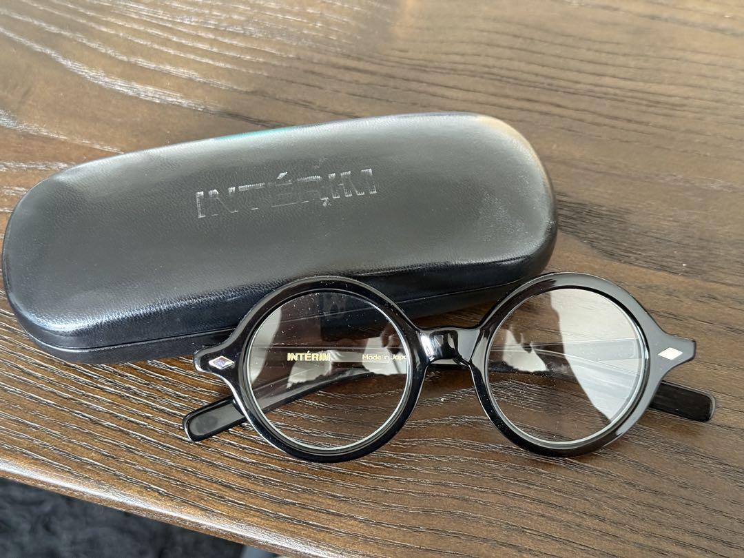 【INTERIM】CELLULOID ROUND-EYE GLASSES