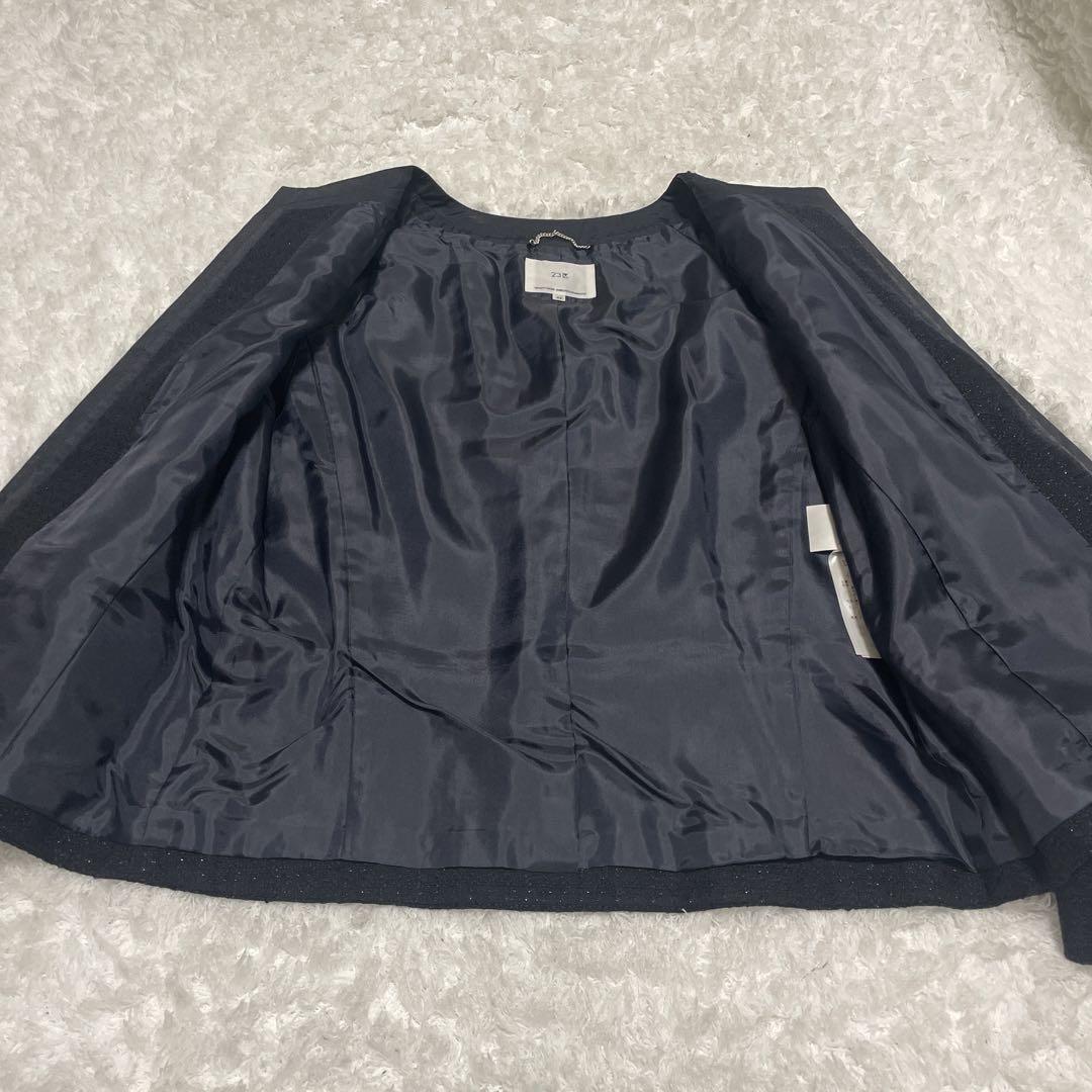 希少2XLサイズ✨未使用に近い】23区 ノーカラージャケット