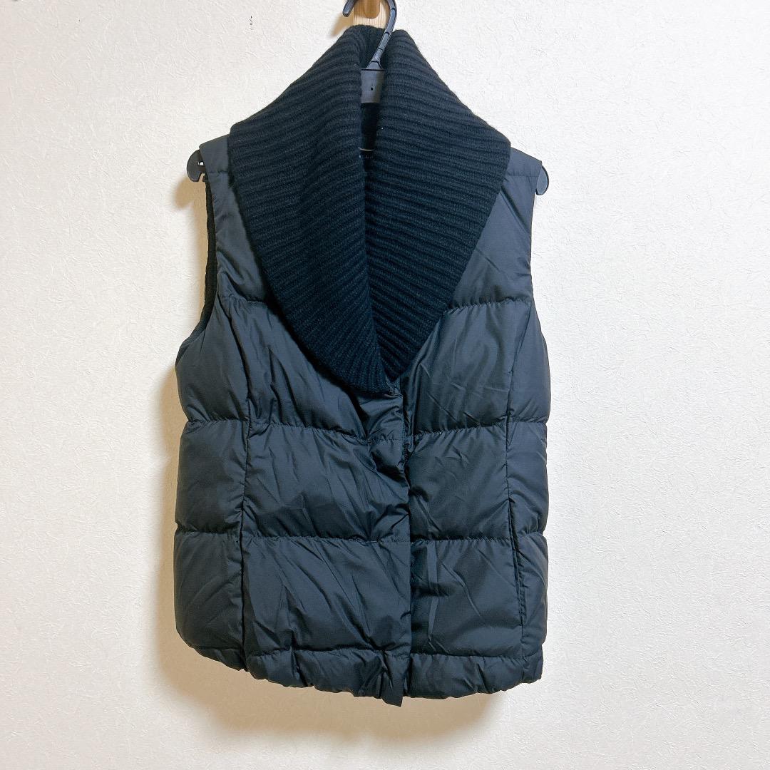 RALPH LAUREN カシミヤ混ショールカラー ダウンベスト レディース