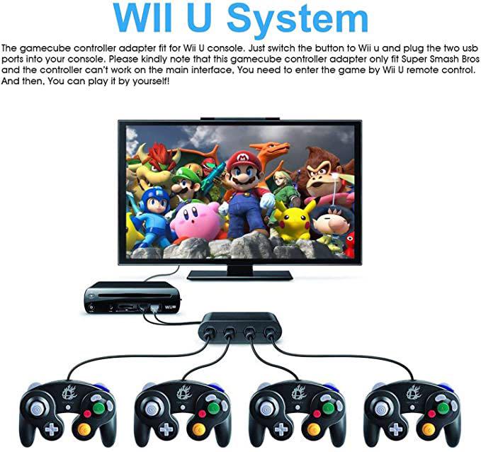 Switch Pc Wii用ゲームキューブコントローラ4ポートアダプタ新品未使用 メルカリ Switch Pc Wii用ゲームキューブコントローラ4ポートアダプタ新品未使用 メルカリ