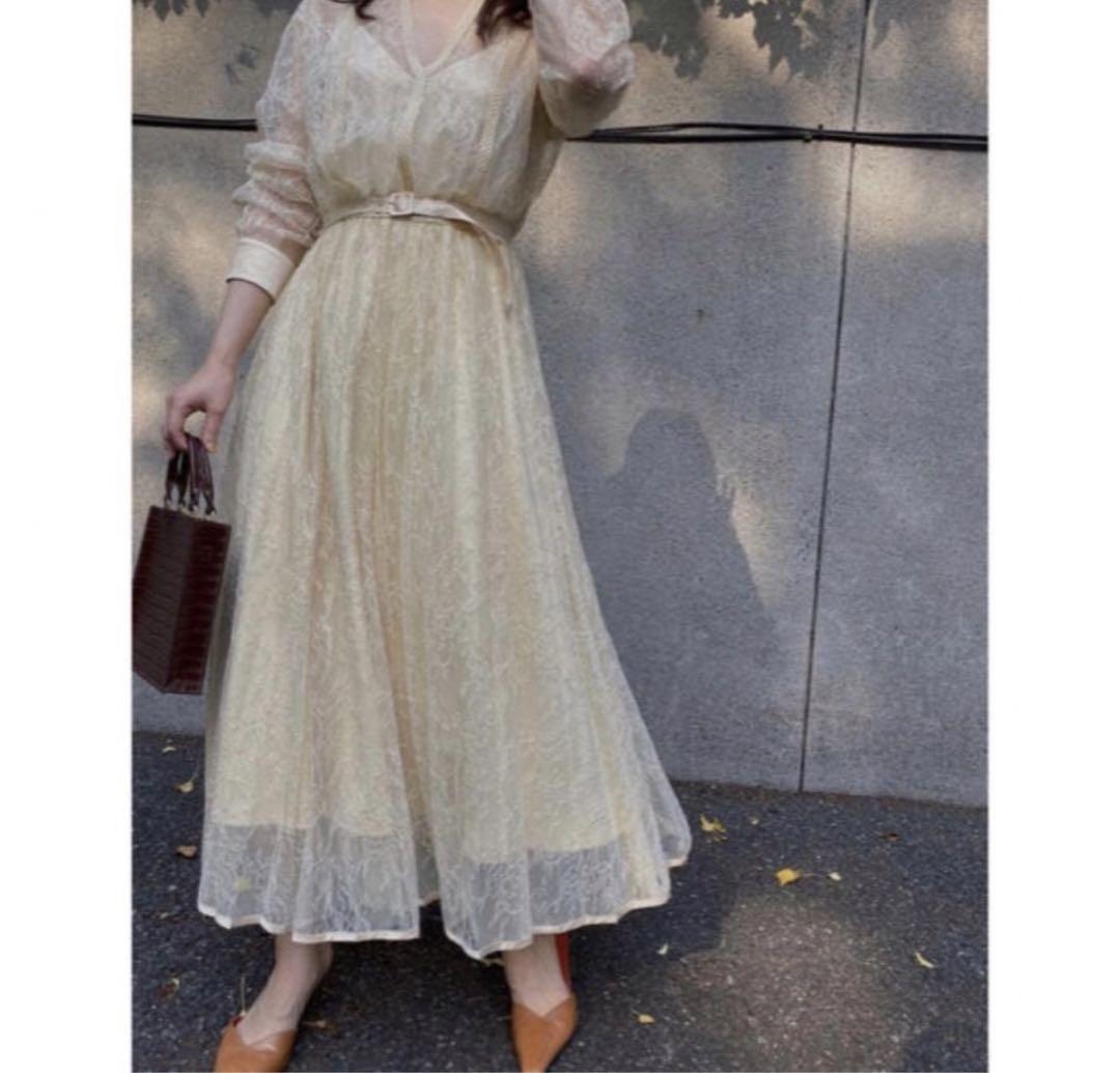 スーツ・フォーマル・ドレス AMERI LADY LACE PLEATS DRESS タグ付き】Ameri アメリ / LADY LACE PLEATS DRESS