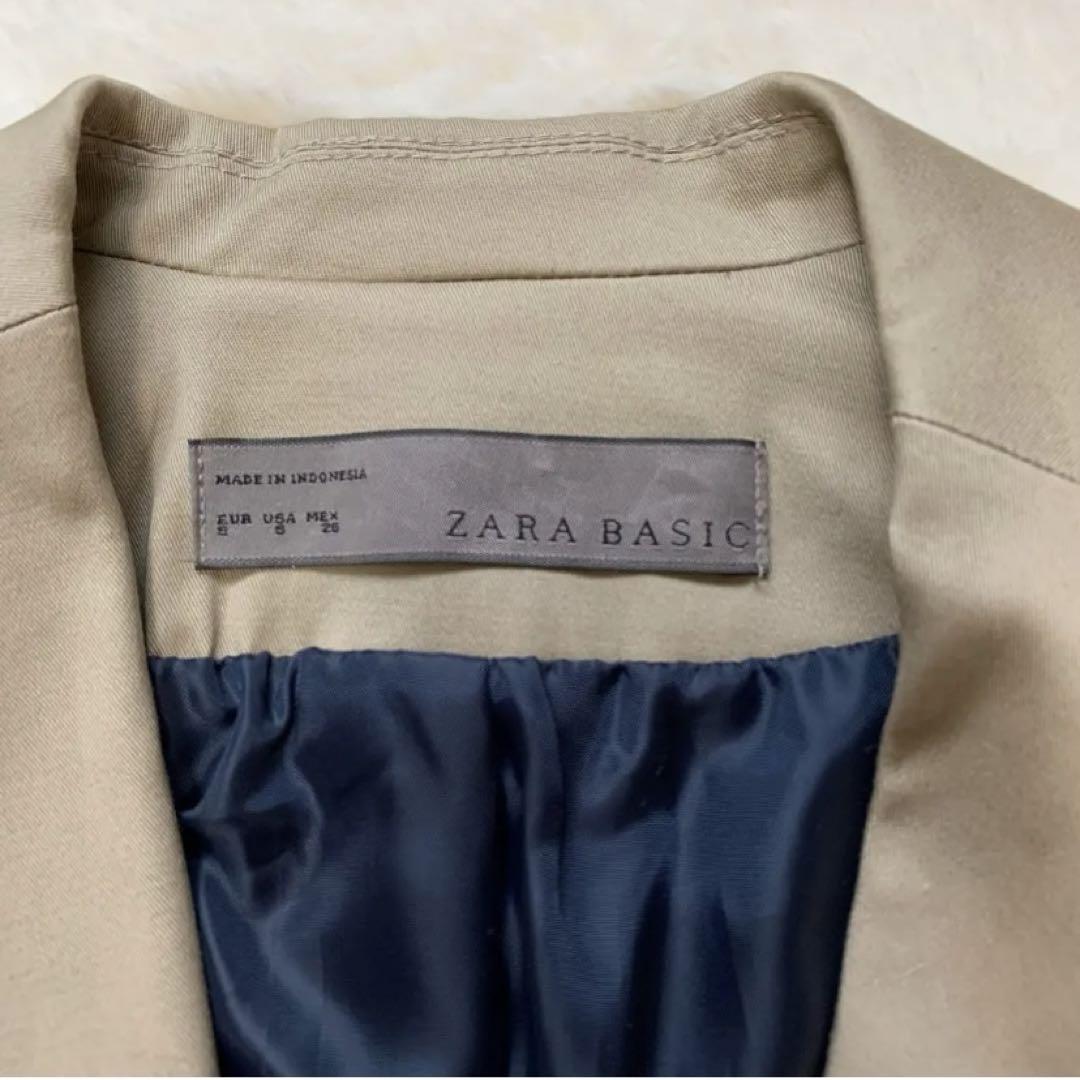 【美品】⭐️ZARA BASIC ⭐️パンツスーツセットアップSサイズベージュ系