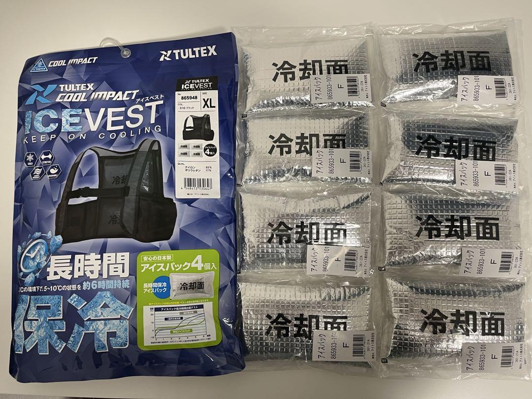 アイスパック12個付 アイトス　TULTEX アイスベスト暑さ対策・冷却グッズ