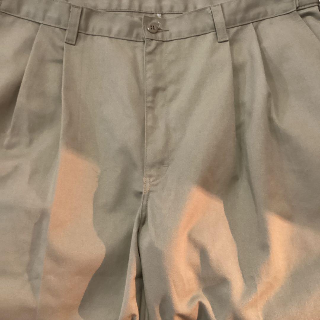 USA古着 dickies チノパンツ ワイド baggy ワーク タック