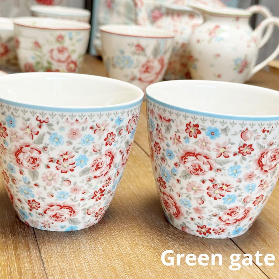 グリーンゲイト【ラテカップ2個セット】green gate  花柄